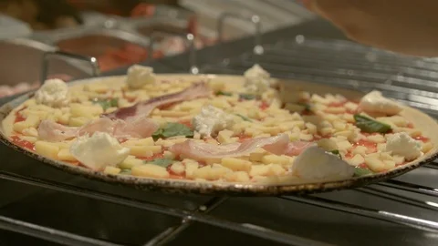 Making Pizza 6 Stock Footage 99475805
