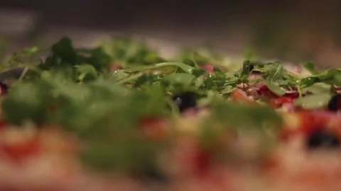 Making a Pizza - Adding Rocket Stock Footage 77225798