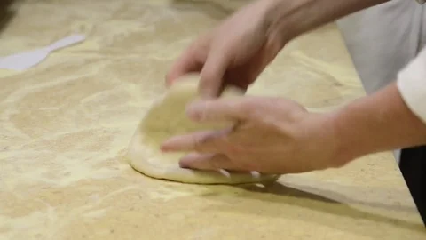 Making pizza dough Stock Footage 72616762