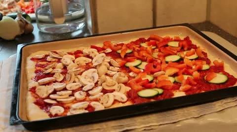 Making Pizza Stock Footage