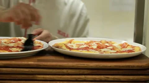 Making Pizza. Stock Footage 22427350