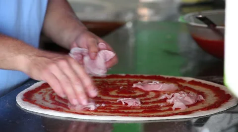 Making pizza Stock Footage 29730629