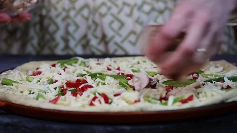 Making a pizza Stock-Footage 73739625