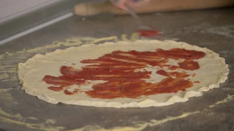 Making pizza Stock Footage 154003271
