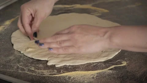Making pizza Stock Footage 154003428