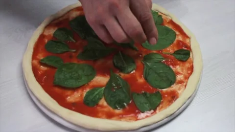 Making pizza Stock Footage 156015545