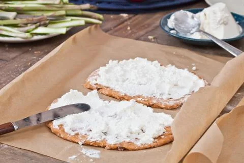 Making pizza Stock Photos