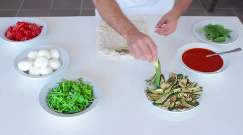 Making pizza - shoot 1 Video stock 42880146