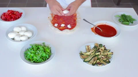 Making pizza - shoot 2 Video stock 42881629