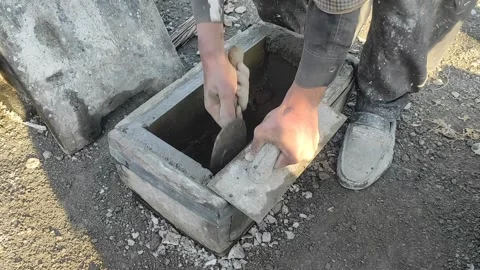 Making Plant pot by hand Stock Footage 235155725
