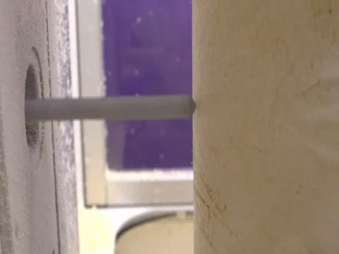 Making a plaster cast with the help of Carver-Robot Stock Footage 73430670