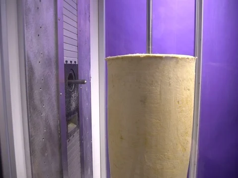 Making a plaster cast with the help of Carver-Robot Stock Footage 73433173