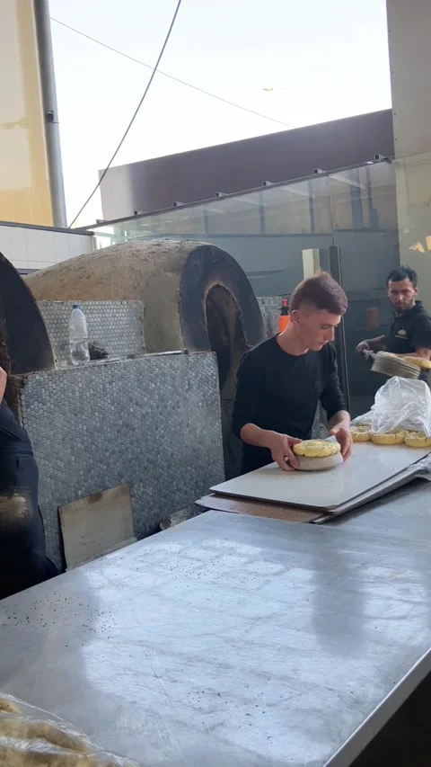 Making Plov and bread, Tashkent, Uzbekistan Stock Footage 220723513