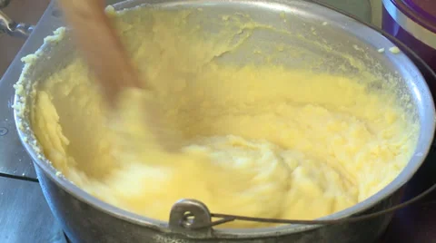 Making a polenta HD1 库存影片 37822055