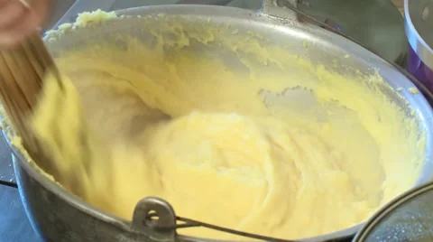 Making a polenta HD2 Video stock 37823413