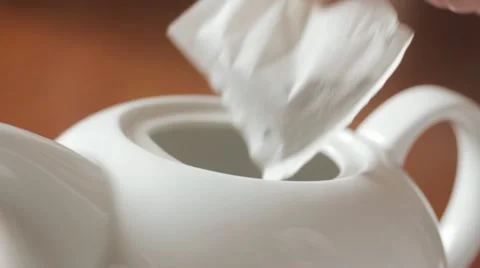 Making Pot of Tea Stock Footage 10805758