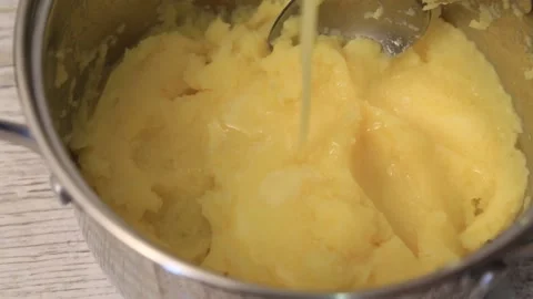 MAKING POTATO PUREE Stock Footage 155653457
