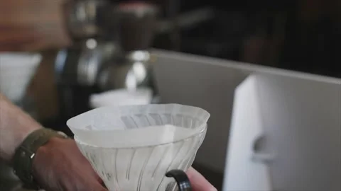 Making a pourover coffee Stock Footage 232870233