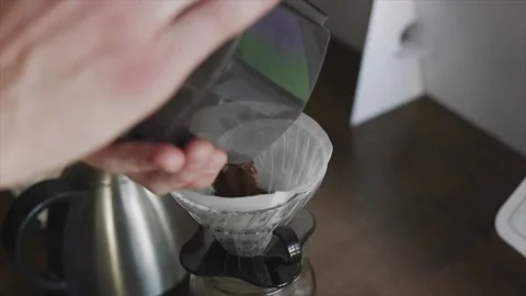 Making a pourover coffee Stock Footage 232870252