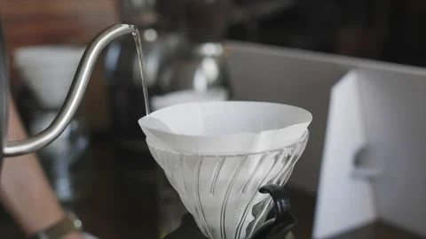Making a pourover coffee Stock Footage 232870254