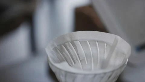 Making a pourover coffee Stock Footage 232870311
