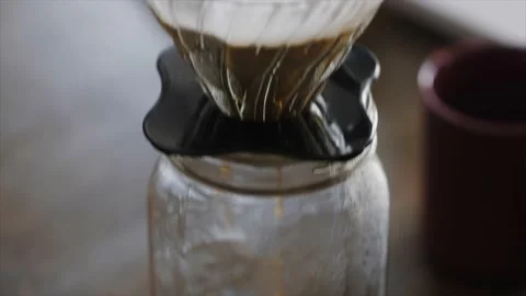 Making a pourover coffee Stock Footage 232870314