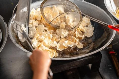 Making process Emping Balado Stock Photos