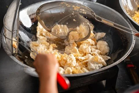 Making process Emping Balado Stock Photos