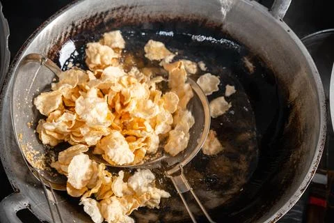 Making process Emping Balado Stock Photos