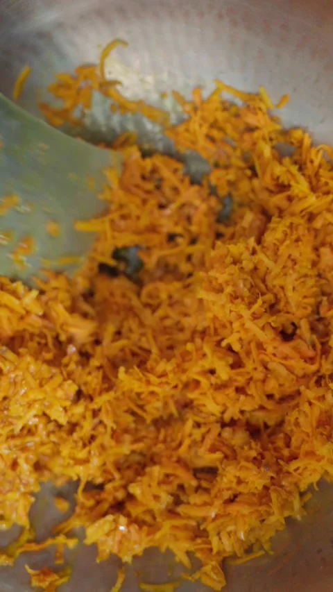 Making process of haldi vegetable. winter famous haldi ki sabji. Stock Footage 283363002