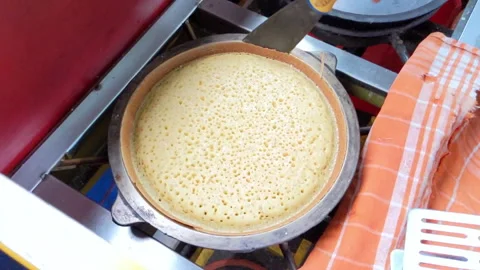 The making process of Martabak Keju Stock Footage 246307145