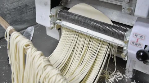 Making Process of Noodle Video stock 253529074