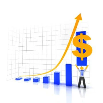 Making profit and success Stock Illustration