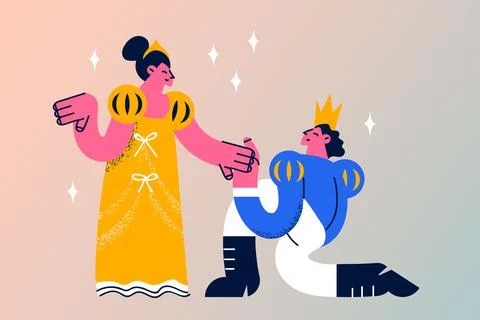 Making proposal and engagement concept Stock Illustration