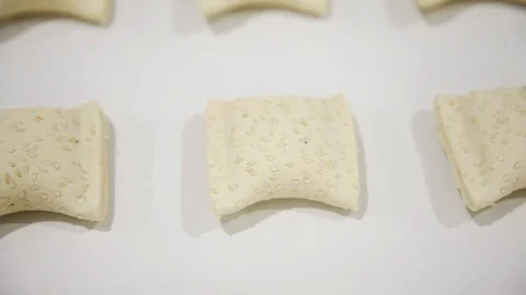 Making puff pastry Stock Footage 95638339