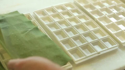 Making ravioli 스톡 동영상 71377198