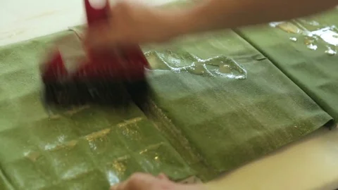 Making ravioli Stockbeeldmateriaal 71377508