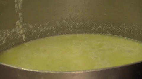 Making Ricotta Cheese- Diary Cheese Factory Video stock 95944762