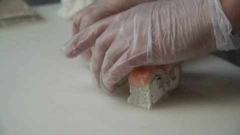 Making rolls philadelphia Stock-Footage 81757381