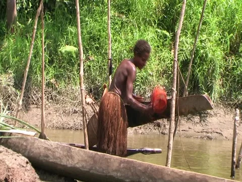 Making Sago/Sak sak Stock Footage 3566749