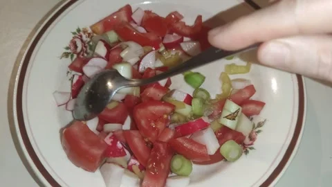 Making a salad 動画素材 243378556