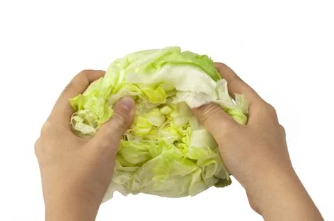 Making a Salad Foto stock