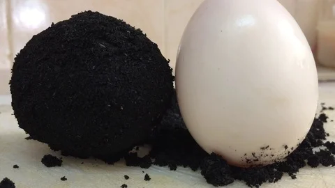 Making Salted Duck Egg  Stock Footage 119213801
