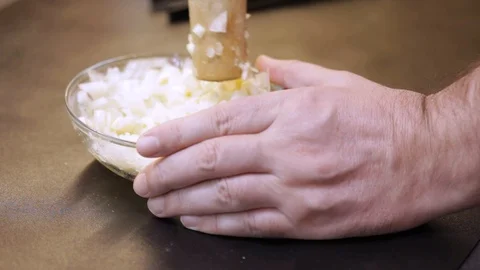 Making salten vegetable mash Stock Footage 103985040