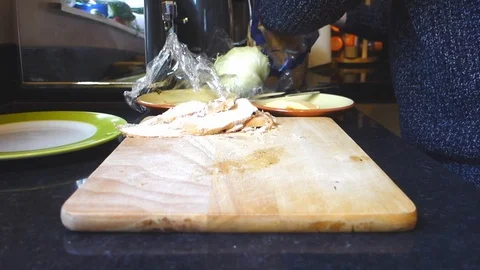 Making Sandwich 2 Stock Footage 123714611