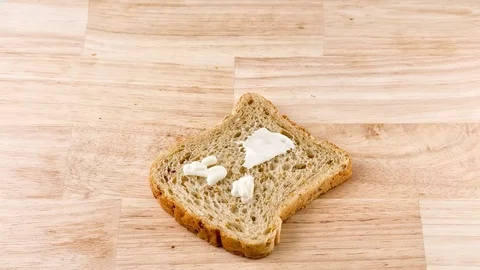 Making sandwich bread with tomato, ham, vegetable stop motion. preparing snack Stock Footage 77876970