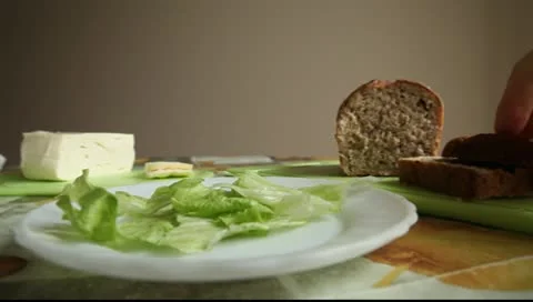 Making sandwich Stock Footage 8980981