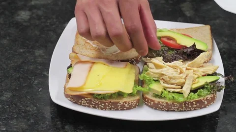Making a Sandwich 스톡 동영상 85072538