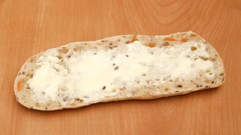 Making sandwich with white bread. Stock Footage 71912805