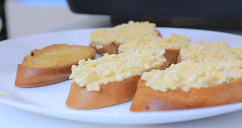 Making sandwiches out of white bread Video stock 145956830